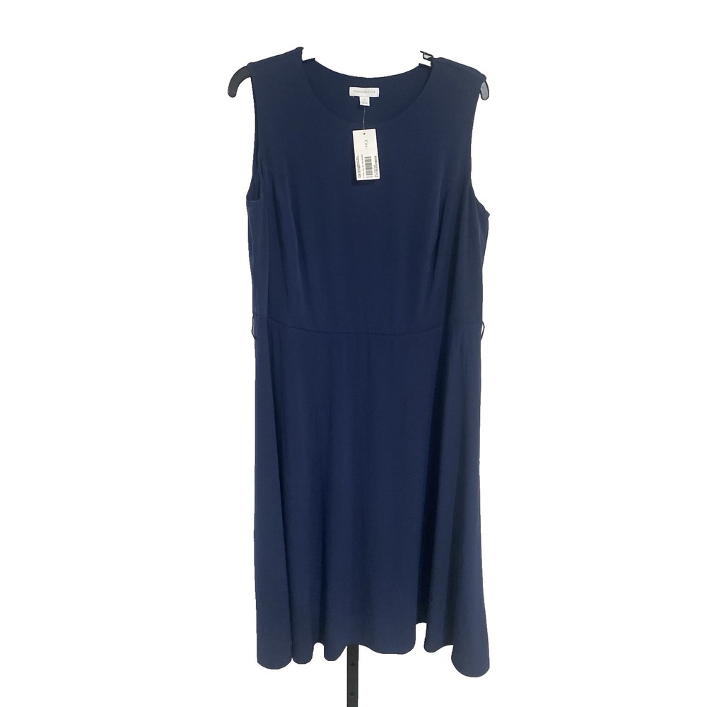 Charter‎ Club womens dress navy blue stretch sleeveless plus 1X NEW $89.50 A5